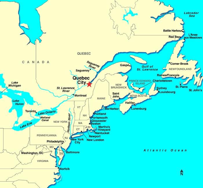 Quebec City harta e kanada