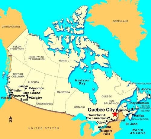 Harta e Quebec City në