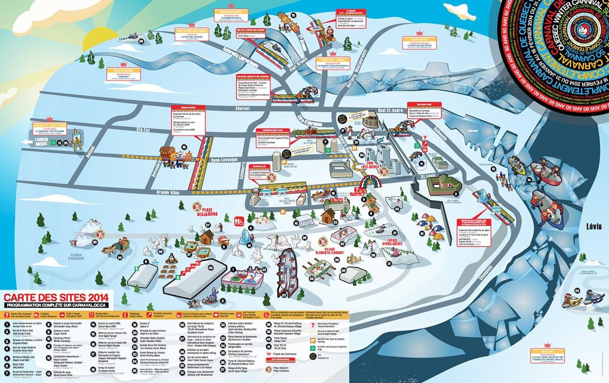 Harta e Quebec dimrit karnaval