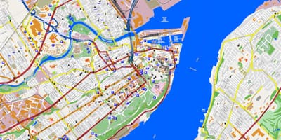 Harta e Quebec City dhe zona përreth