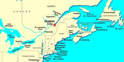Quebec City harta e kanada