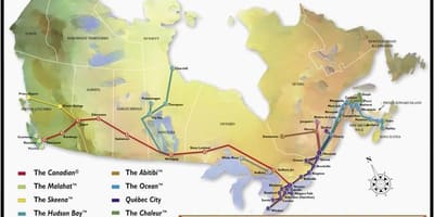 Harta e Quebec City stacioni i trenit