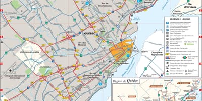 Harta e Quebec City zonë